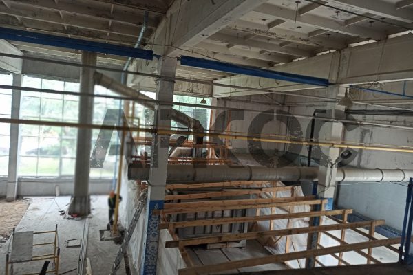 Фото реконструкции печной зал Гжельский фарфоровый завод